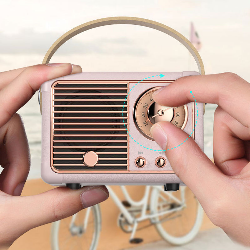 Haut-parleur Bluetooth en forme de radio