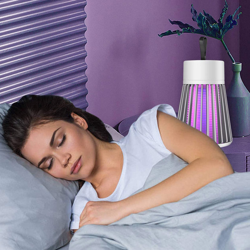 Lampe piège à moustiques et mouches rechargeable par USB