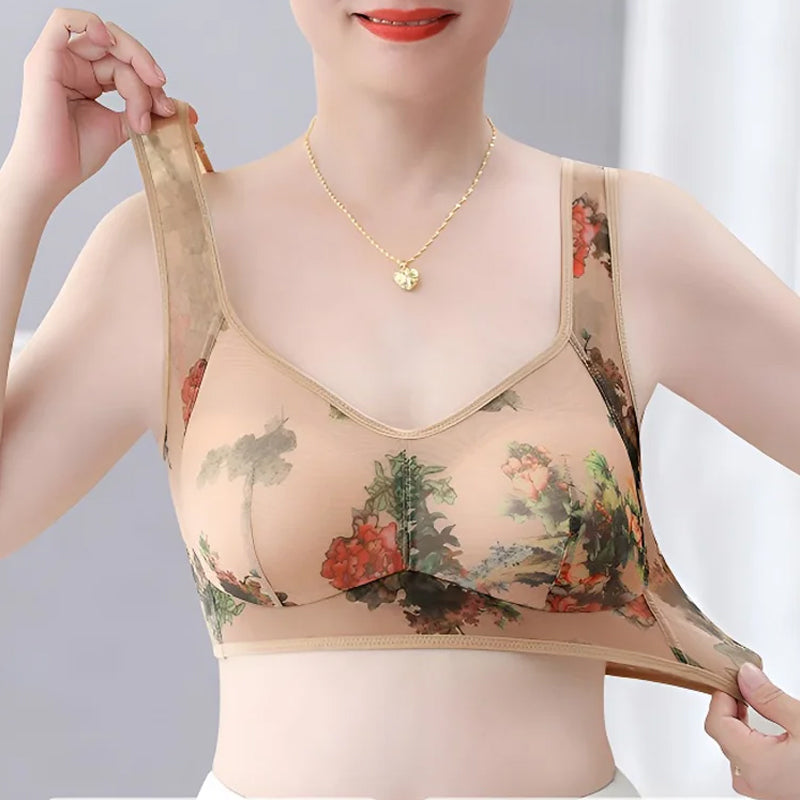 Soutien-gorge confortable en dentelle sans boutons