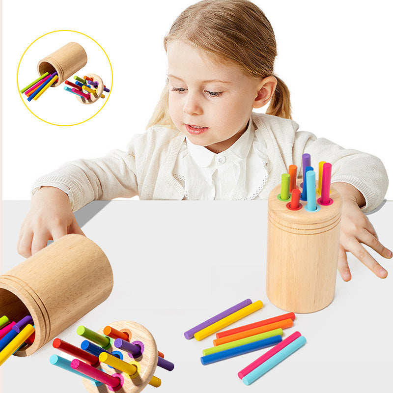 Jouet en bois Montessori avec bâtons