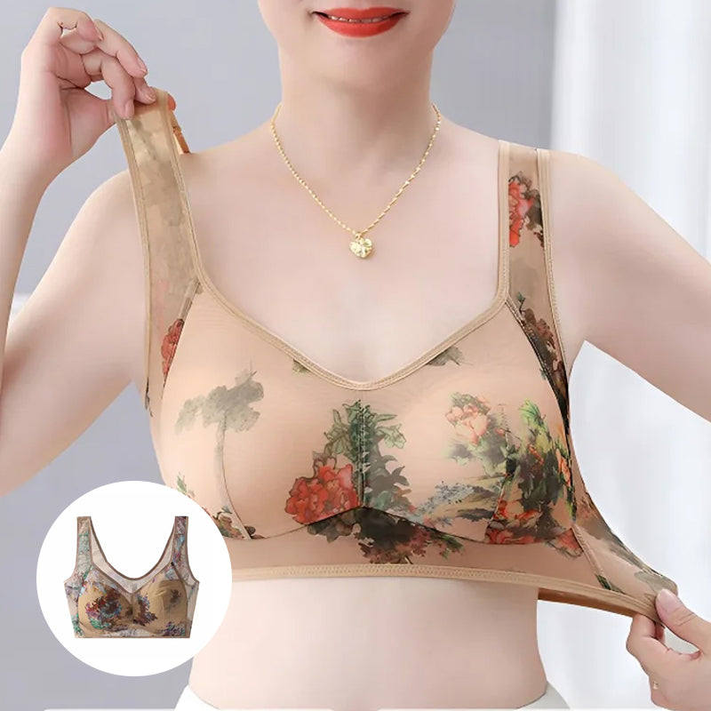 Soutien-gorge confortable en dentelle sans boutons