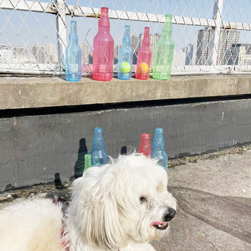 Jouet bouteille pour animaux de compagnie