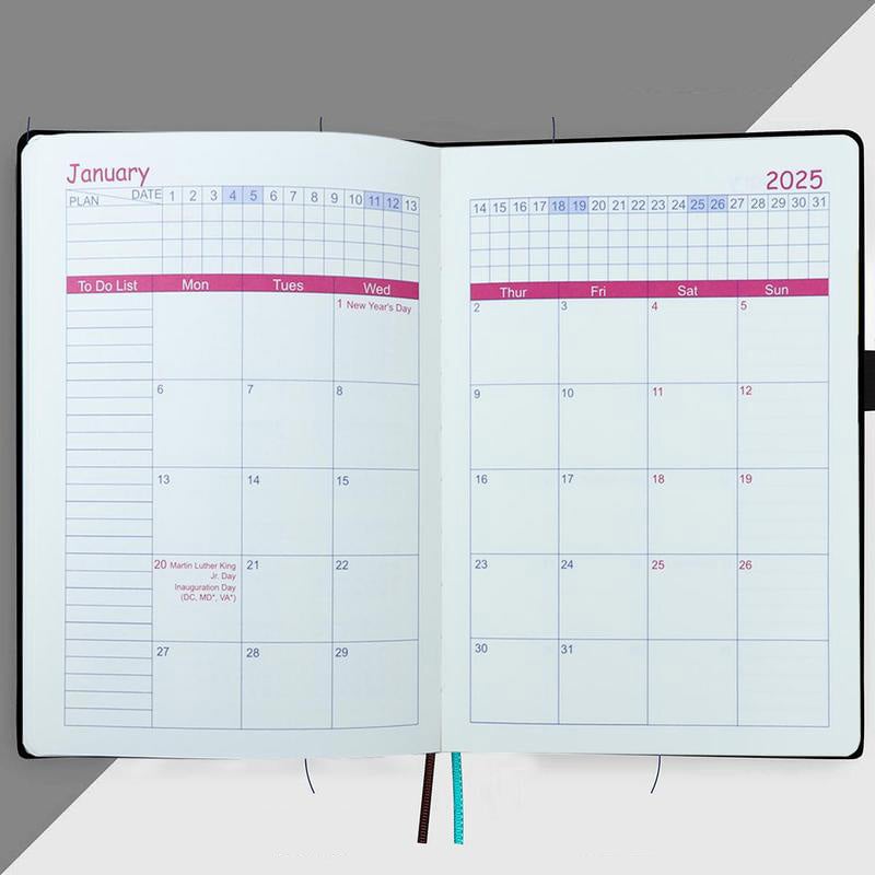 Agenda journalier 2025 One Day One Page – Votre calendrier cadeau ultime