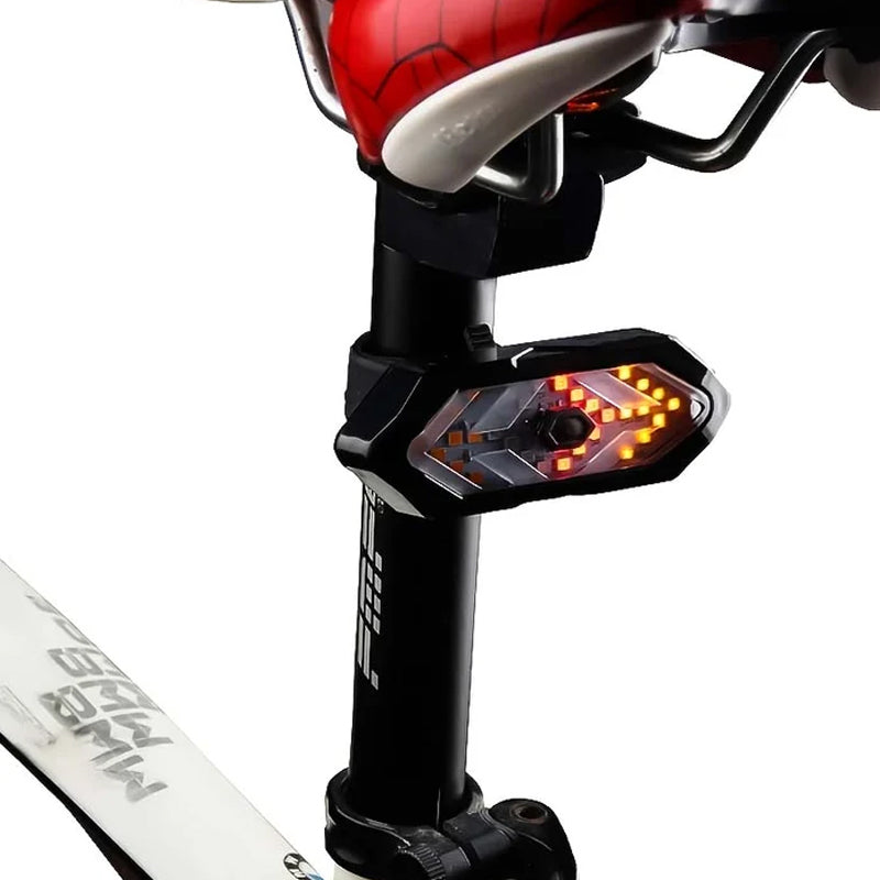 Feu arrière de vélo télécommandé sans fil à LED