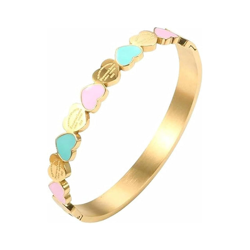 Bracelet d'Amour en Acier Titane Tendance et Anti-Faible