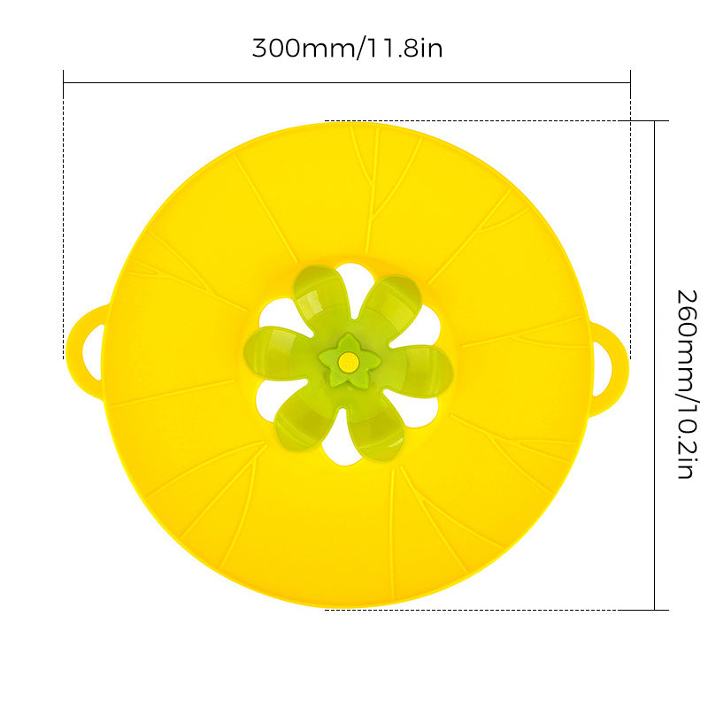 Couvercle anti-éclaboussures en silicone pour fleurs