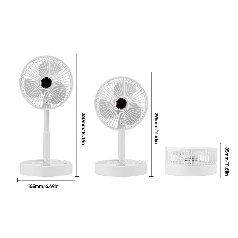 Telescopische opvouwbare ventilator