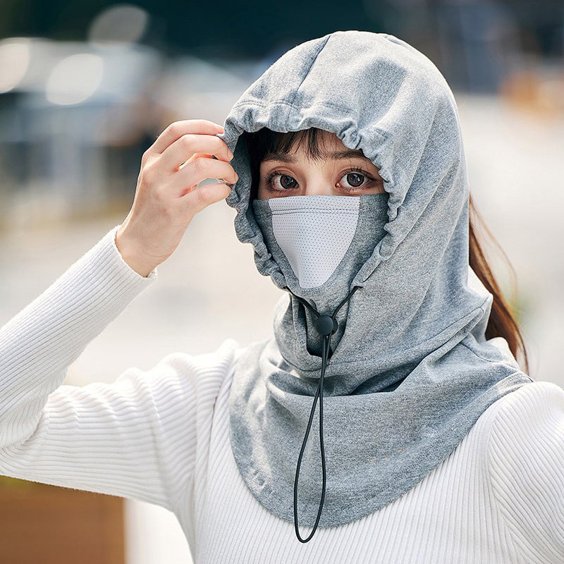 Masque à capuche avec chauffe-cou pour le cyclisme