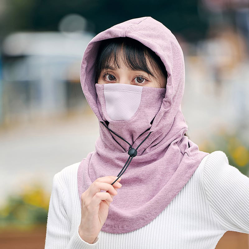 Masque à capuche avec chauffe-cou pour le cyclisme