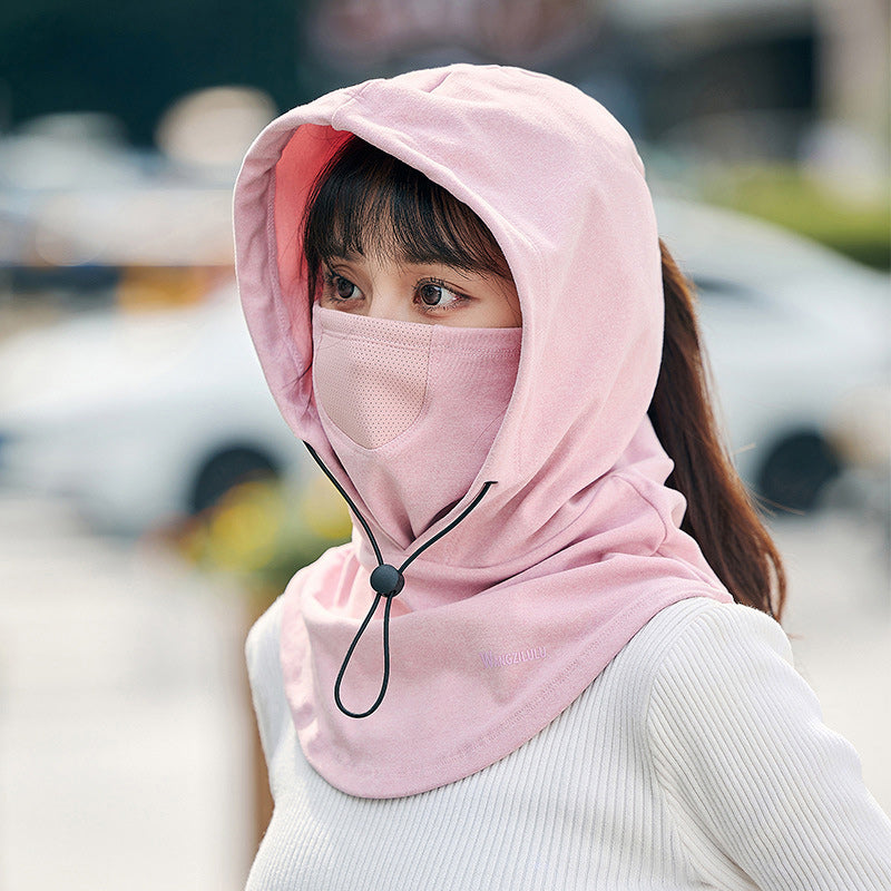 Masque à capuche avec chauffe-cou pour le cyclisme