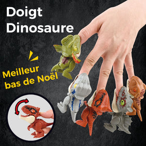 Jouet de dinosaure qui se mord les doigts