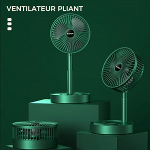 Ventilateur électrique silencieux pliable USB de bureau