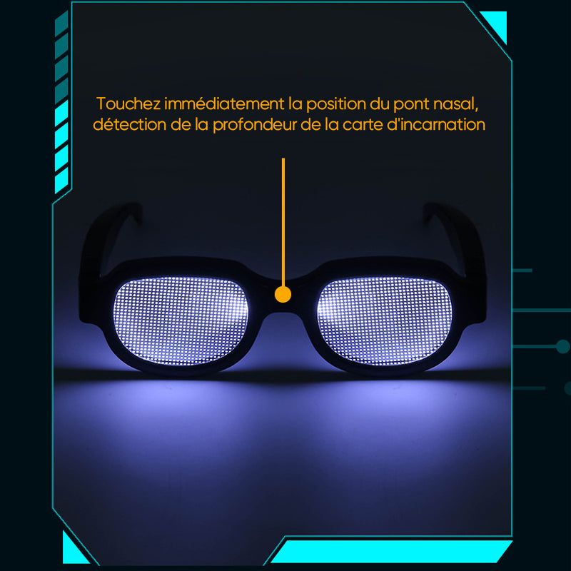 Lunettes lumineuses LED