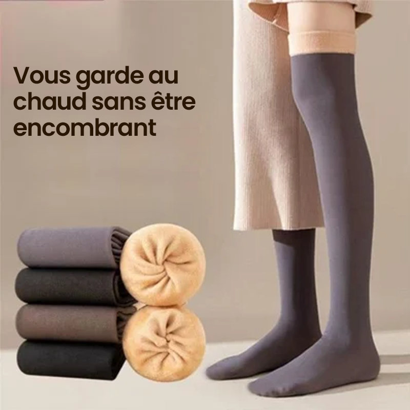 Chaussettes hautes épaisses antidérapantes