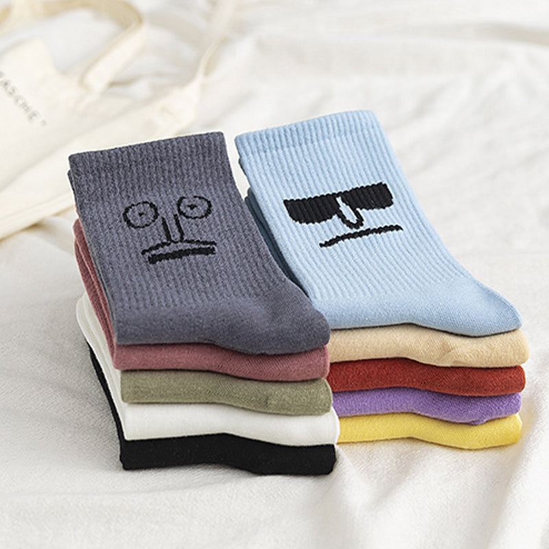 Chaussettes drôles d’expression faciale