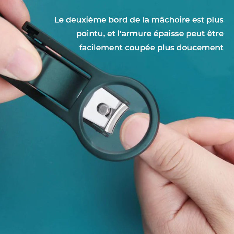 Ciseaux à ongles portables avec loupe