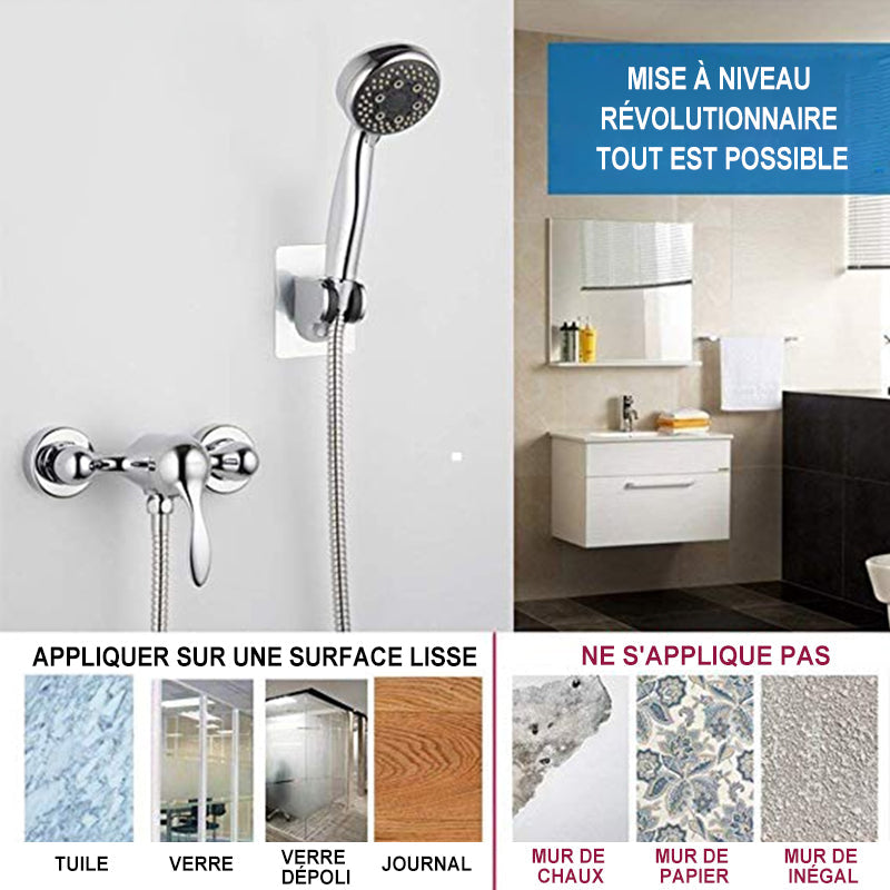 Support de pommeau de douche autocollant