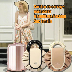 Sac à main avec cordon de serrage pour le maquillage