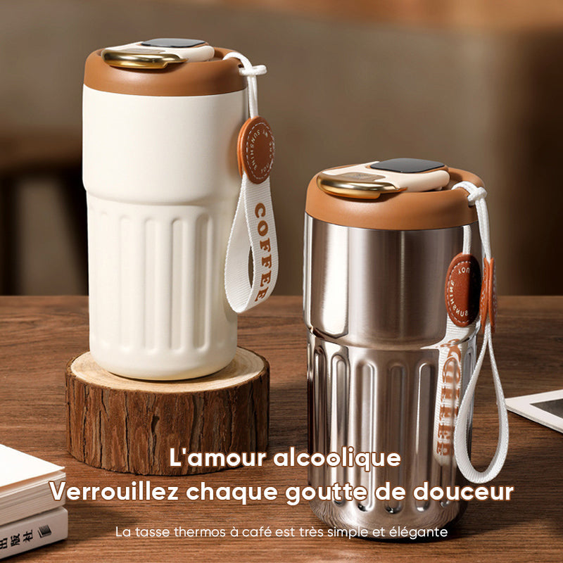 Thermos à café avec affichage de la température