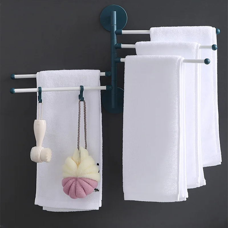 Porte-serviettes rotatif sans poinçonnage