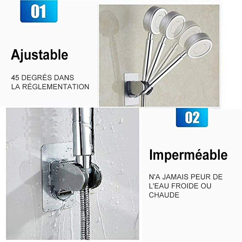 Support de pommeau de douche autocollant