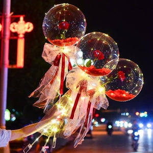 Bouquet de ballons lumineux à LED