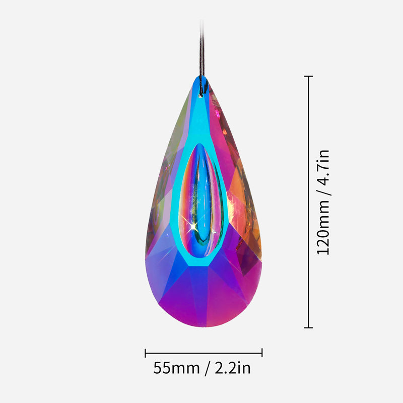 Attrape-Soleil Prisme en cristal de couleur AB