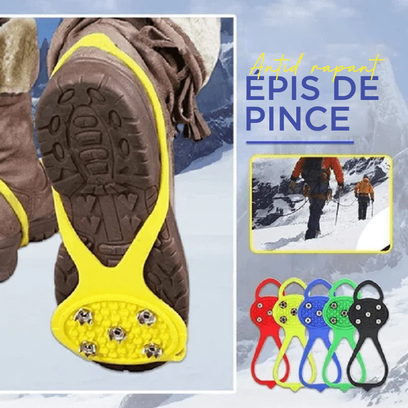 Nouveaux Crampons de Traction Neige Glacée Poignées Antidérapantes en Silicone