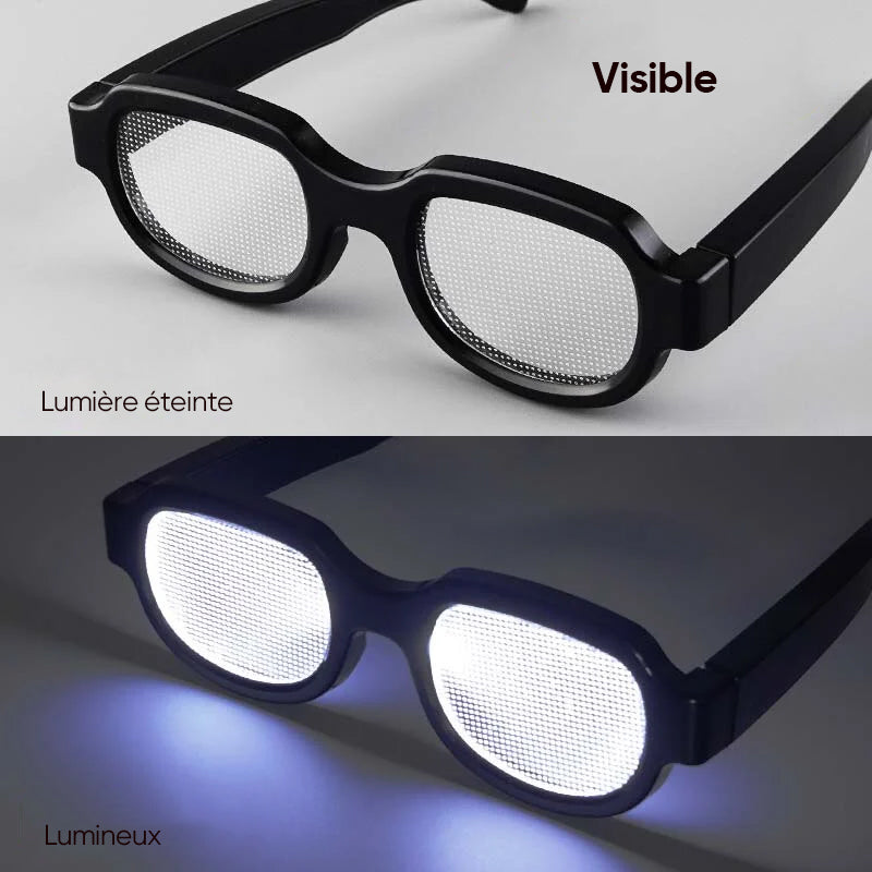 Lunettes lumineuses LED