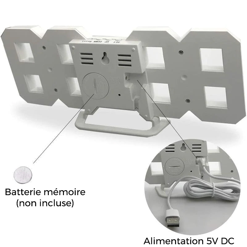 Réveil numérique intelligent 3d