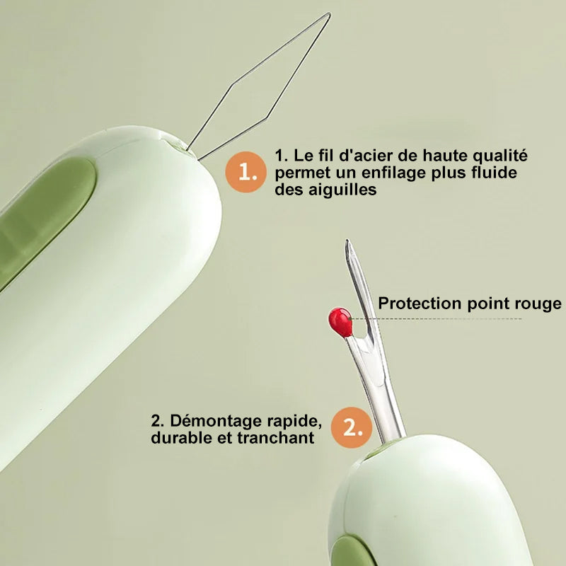 Découseur enfile-aiguille 2 en 1