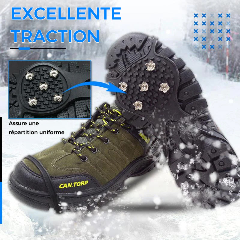 Nouveaux Crampons de Traction Neige Glacée Poignées Antidérapantes en Silicone