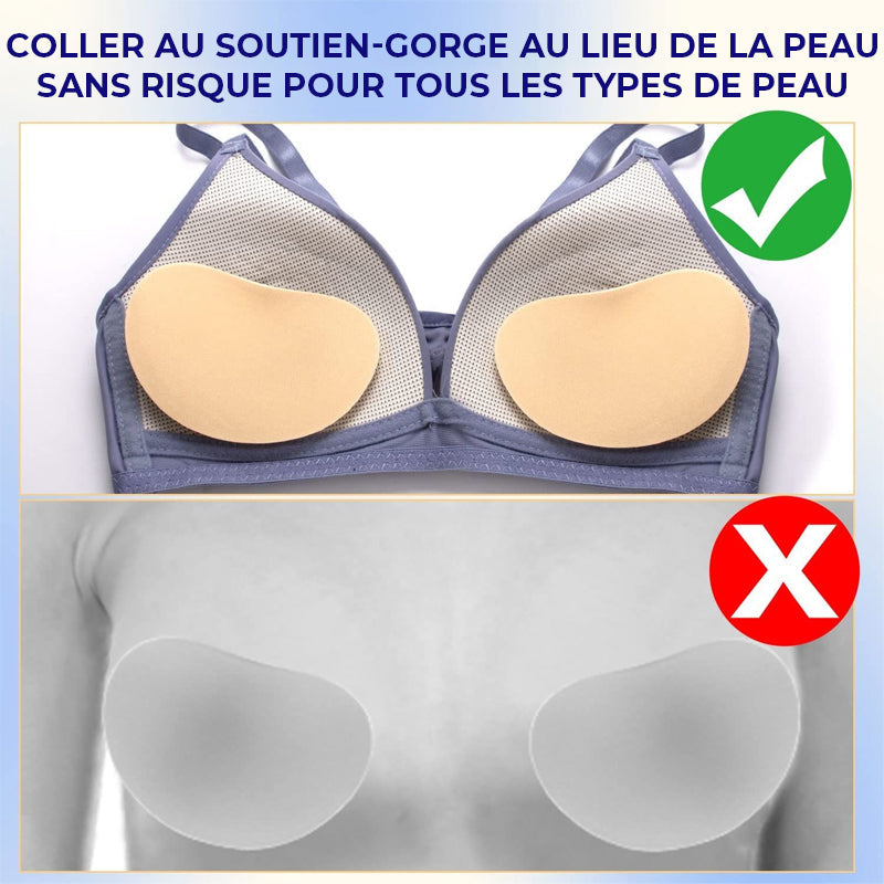 Coussinets de soutien-gorge autocollants